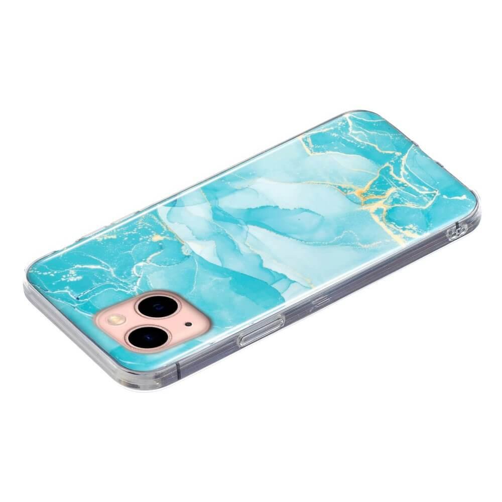 Cover-Discount  iPhone 15 Plus - Silikon Gummi Case Marble 