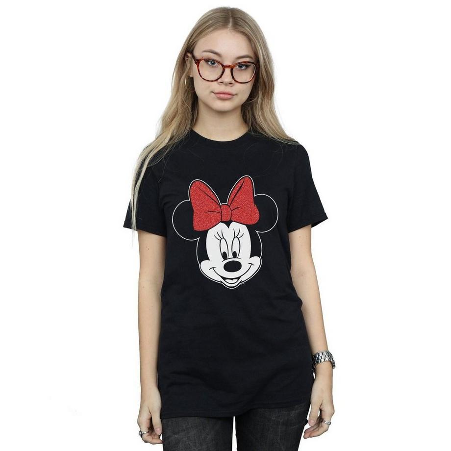 Disney Minnie Mouse T-Shirt Fiocco Glitter  