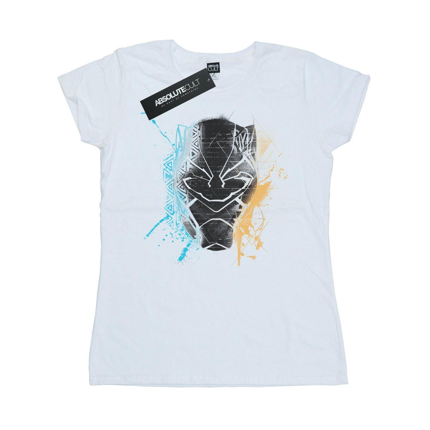 Image of Black Panther Splash Tshirt Damen Weiss M
