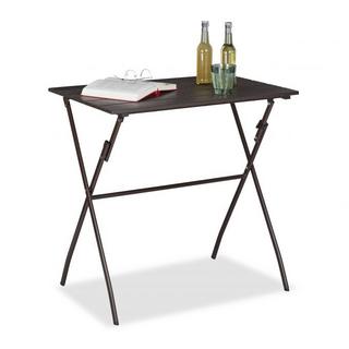 B2X Table de jardin pliante aspect bois  