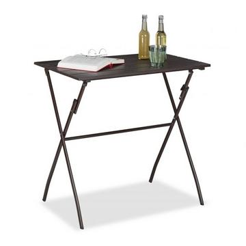 Table de jardin pliante aspect bois