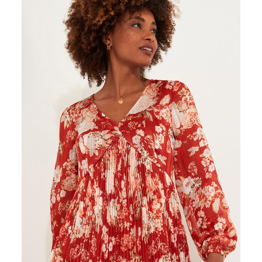 Joe Browns Mini Abito Plissettato Floreale  