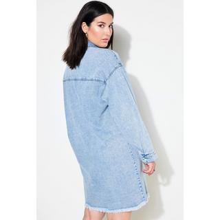 Studio Untold  Robe en jean oversize, ourlet effiloché 