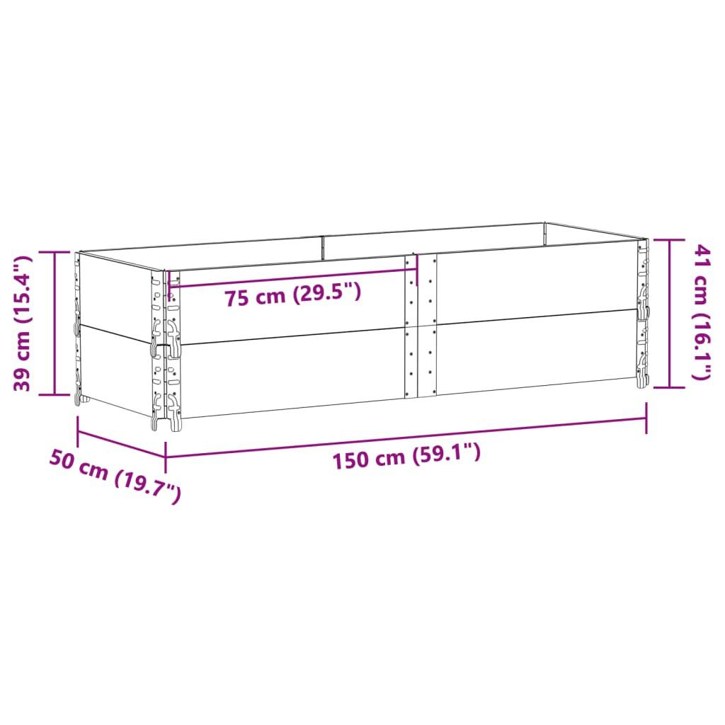 VidaXL Jardinière bois de pin  