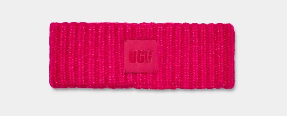 Image of W Chunky Ribbed Headband-0 Unisex Fuchsia ONE SIZE