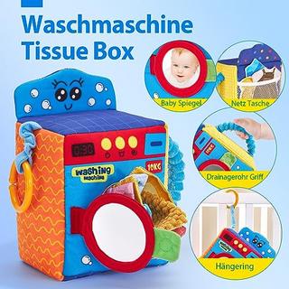 Activity-board  Baby Spielzeug 6 Monate Baby Tissue Box Spielzeug Spielzeug 6-12 Monate mit Sensorischen 