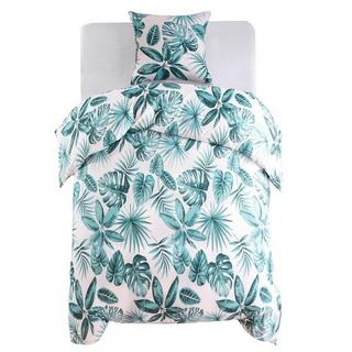 VidaXL Jeu de housse de couette Triangles 200x200/80x80 cm  