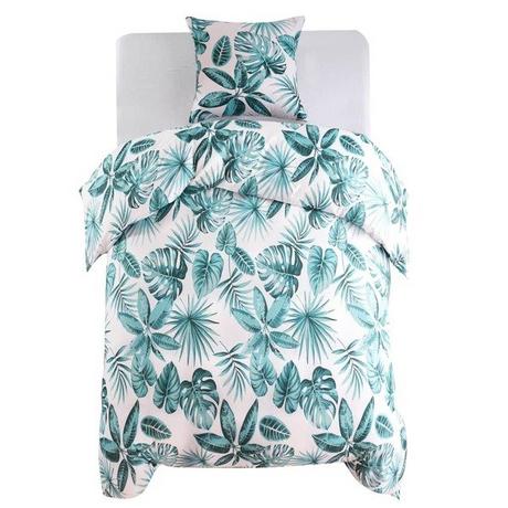 VidaXL Jeu de housse de couette Triangles 200x200/80x80 cm  