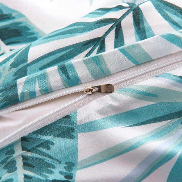 VidaXL Jeu de housse de couette Triangles 200x200/80x80 cm  