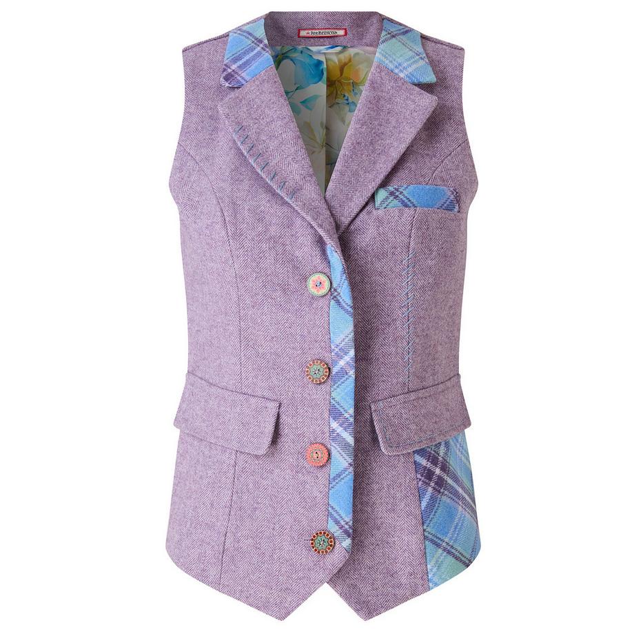Joe Browns Gilet in Tweed con Dettagli a Contrasto  