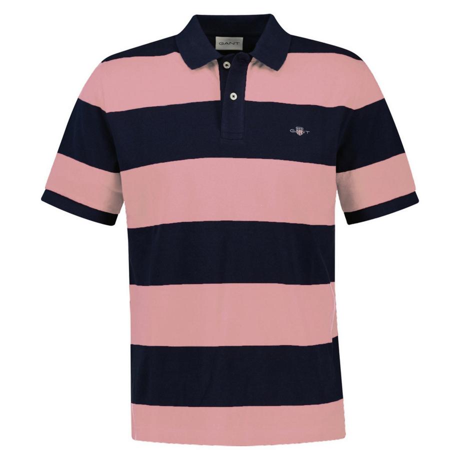 Polo  Confortable à porter-BLOCK STRIPE POLO