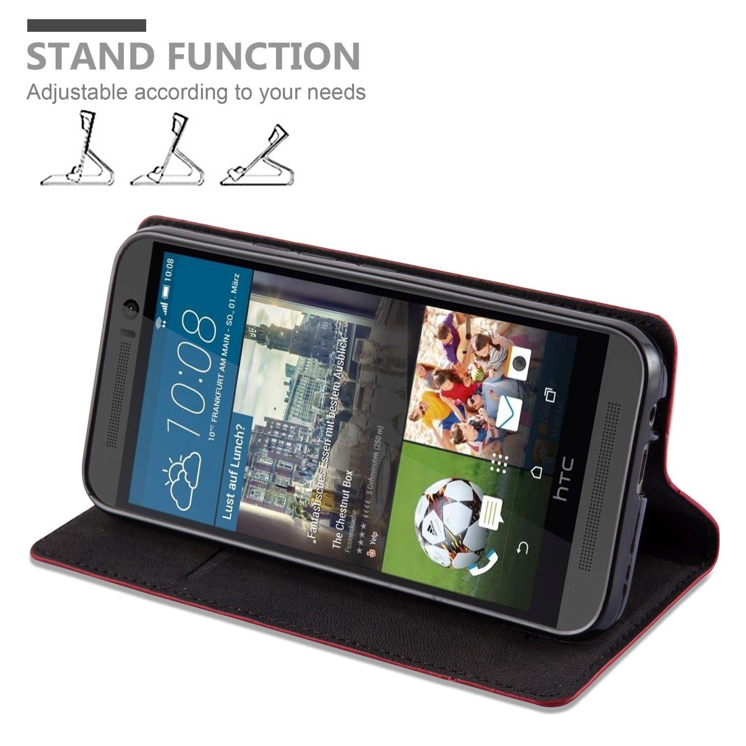 Cadorabo  Housse compatible avec HTC ONE M9 - Coque de protection avec fermeture magnétique, fonction de support et compartiment pour carte 