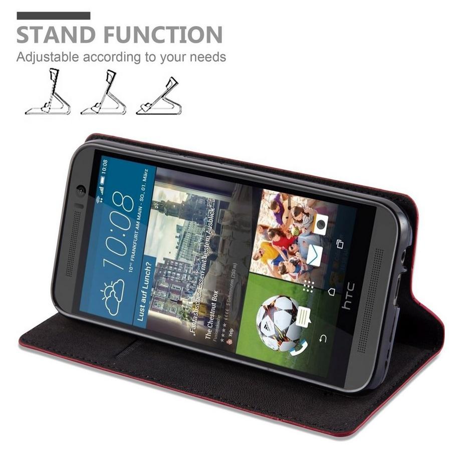 Cadorabo  Housse compatible avec HTC ONE M9 - Coque de protection avec fermeture magnétique, fonction de support et compartiment pour carte 