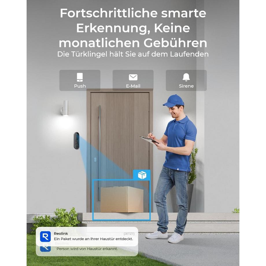 Reolink  Campanello a batteria D340B 2K+ + 64GB SD 