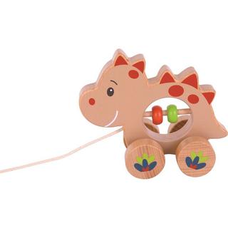 Spielba Holzspielwaren  Kleinkind Nachzieh Dino Triceratops 