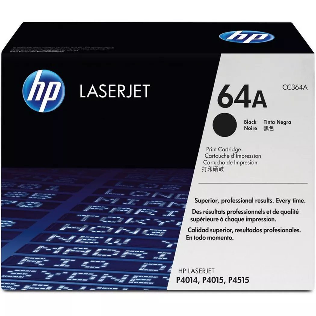 Hewlett-Packard – HP Toner-Modul 64A schwarz CC364A LaserJet P4014 10’000 Seiten, One Size