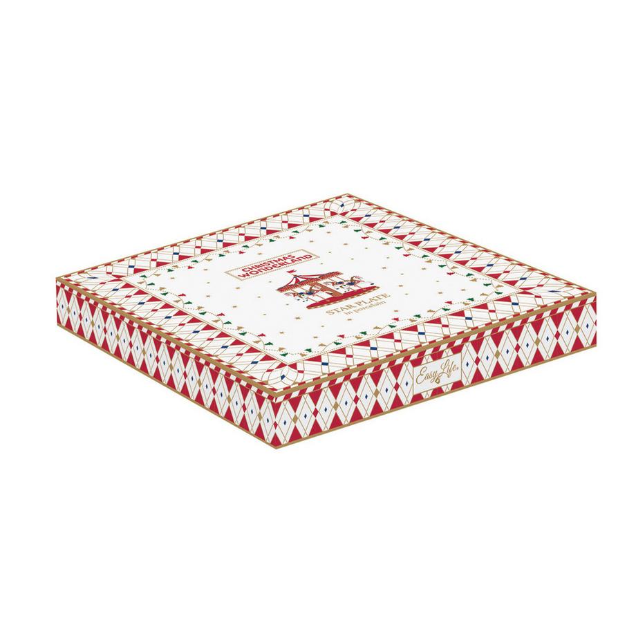 Easy Life  Servierplatte Star Weihnachtswunderland 