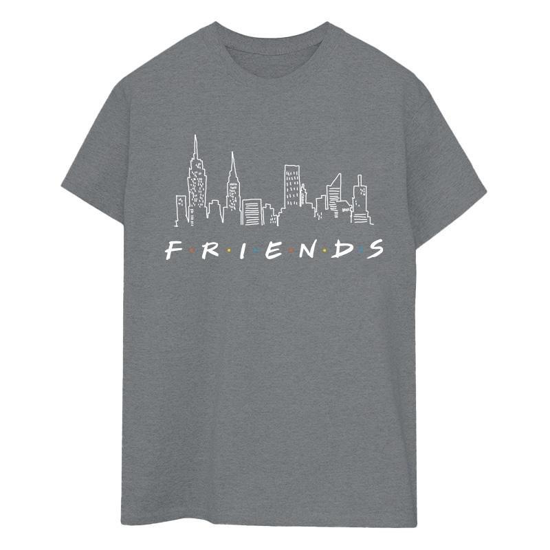 Image of Skyline Logo Tshirt Damen Taubengrau XL