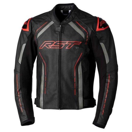 Image of Motorrad-lederjacke S1 Ce Unisex Schwarz / Rot S
