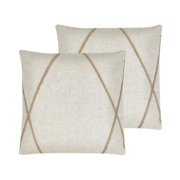 Lot de 2 coussins en Polyester Moderne LICUALA