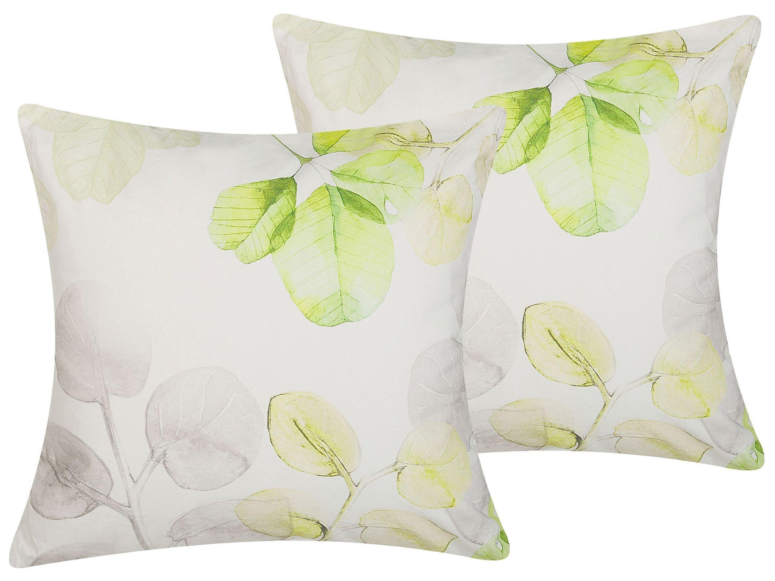 Image of Kissen 2er Set aus Baumwolle Modern PEPEROMIA Kissen 2er Set aus Baumwolle Modern PEPEROMIA
