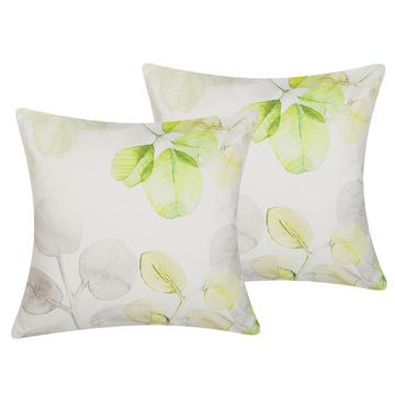 Lot de 2 coussins décoratifs en Coton Moderne PEPEROMIA