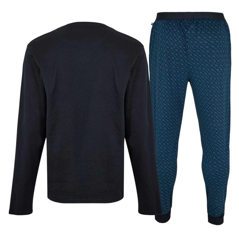 BOSS Pyjama Set mit Langarmshirt und Langhose  
