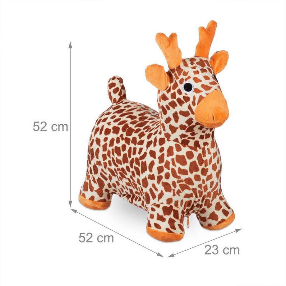 B2X  Hüpftier Giraffe mit Mütze 