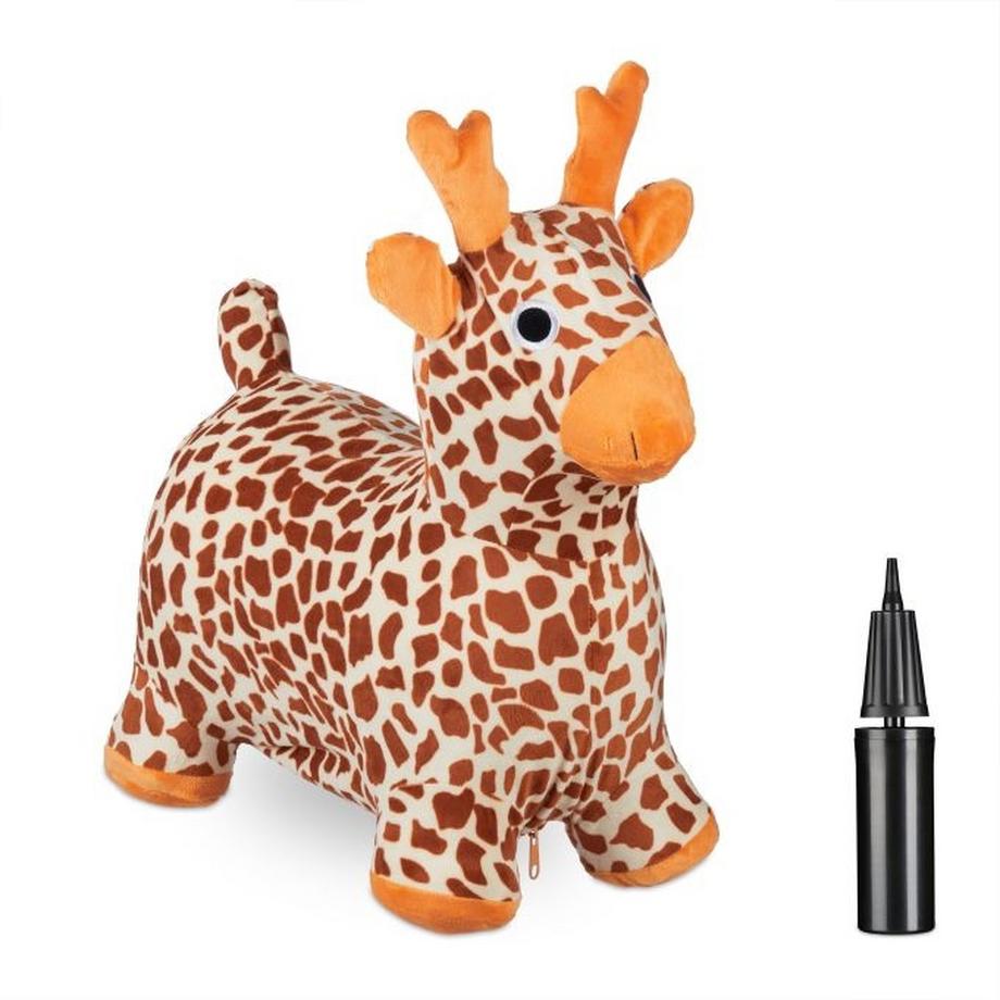 B2X  Hüpftier Giraffe mit Mütze 