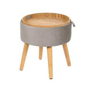 Beliani Tabouret de rangement en Velours Glamour NEELY  