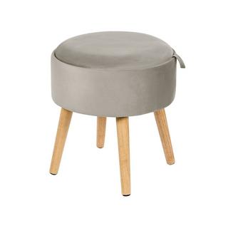 Beliani Tabouret de rangement en Velours Glamour NEELY  