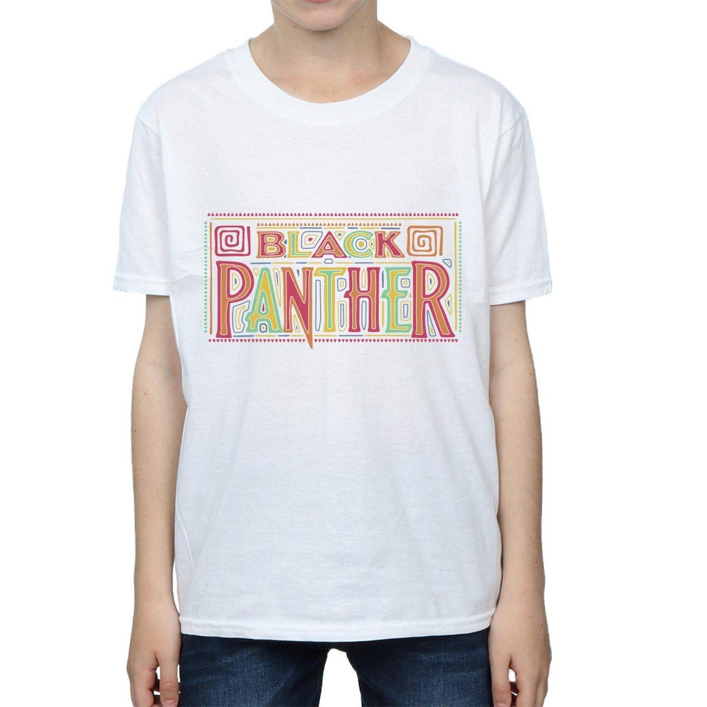 MARVEL  Black Panther Tribal Logo TShirt 