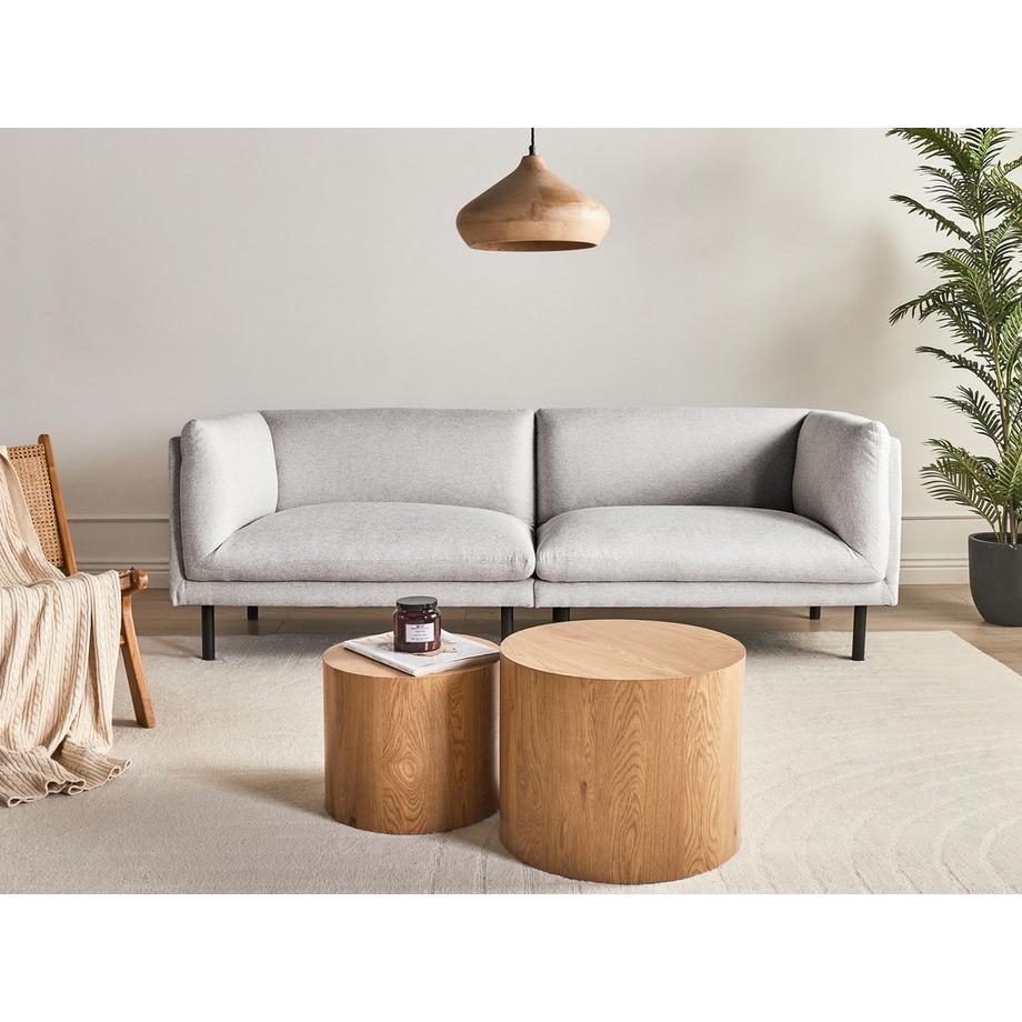 Beliani 3 Sitzer Sofa aus Stoff  VORGOD  