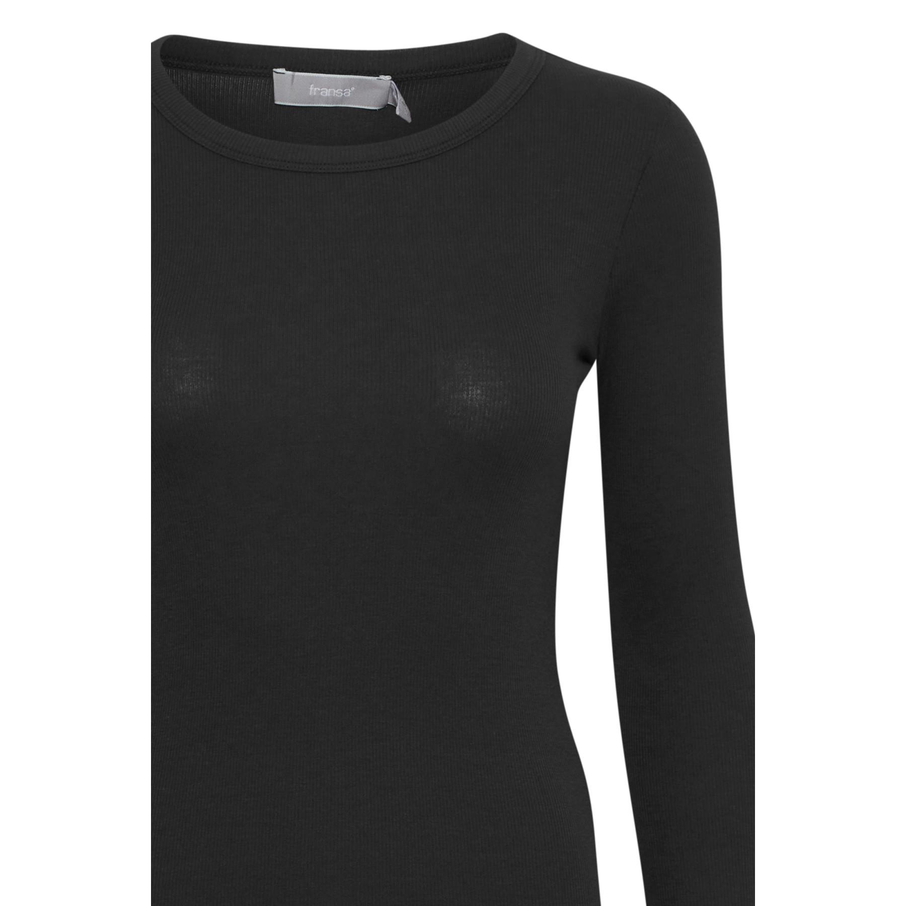 fransa Hizamond Langarm T-Shirt  