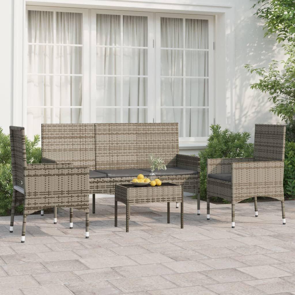 VidaXL Garten lounge set poly-rattan  