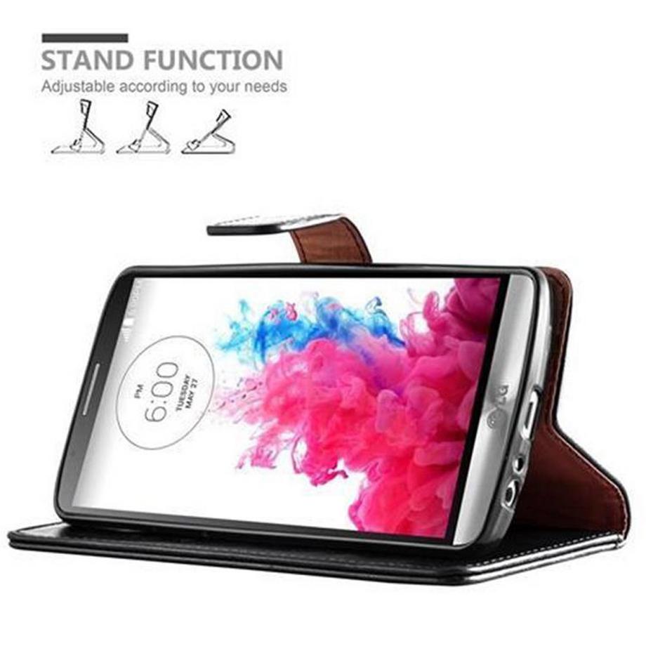 Cadorabo  Housse compatible avec LG G3 - Coque de protection avec fermeture magnétique, fonction de support et compartiment pour carte 