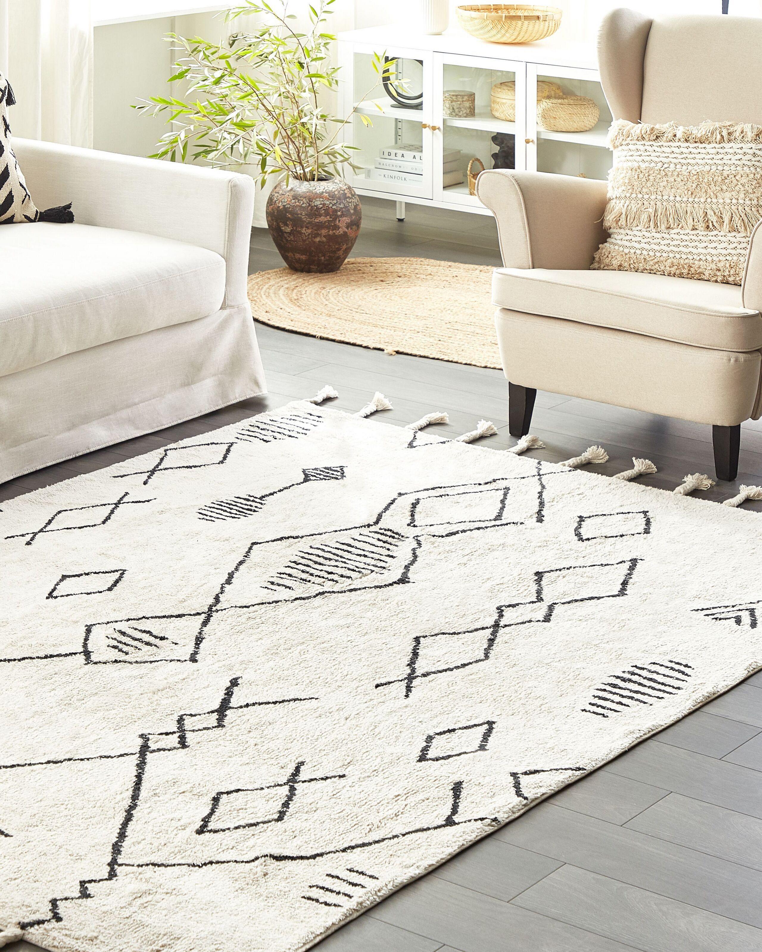 Beliani Tapis en Coton Boho KEBIR  