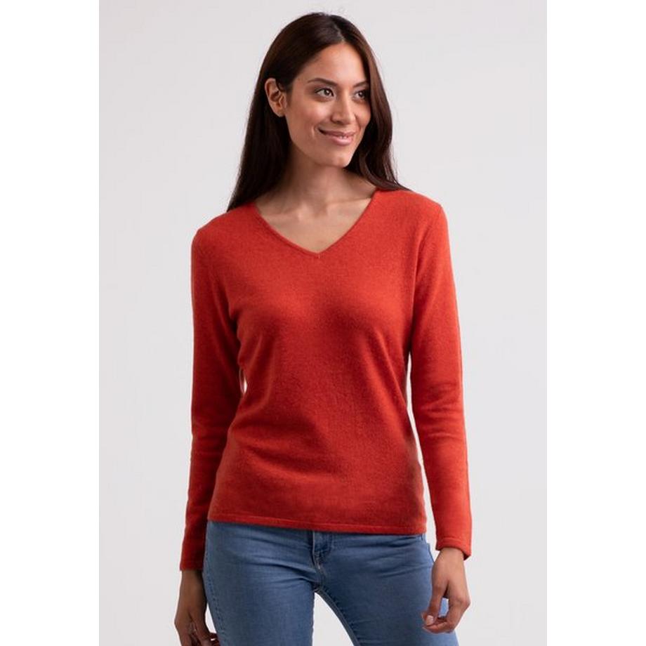 CASH-MERE.CH Kaschmir V-Ausschnitt Pullover  
