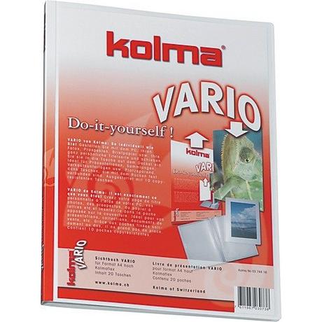 Kolma KOLMA Sichtbuch Vario A4 03.744.16 weiss, 20 Taschen  