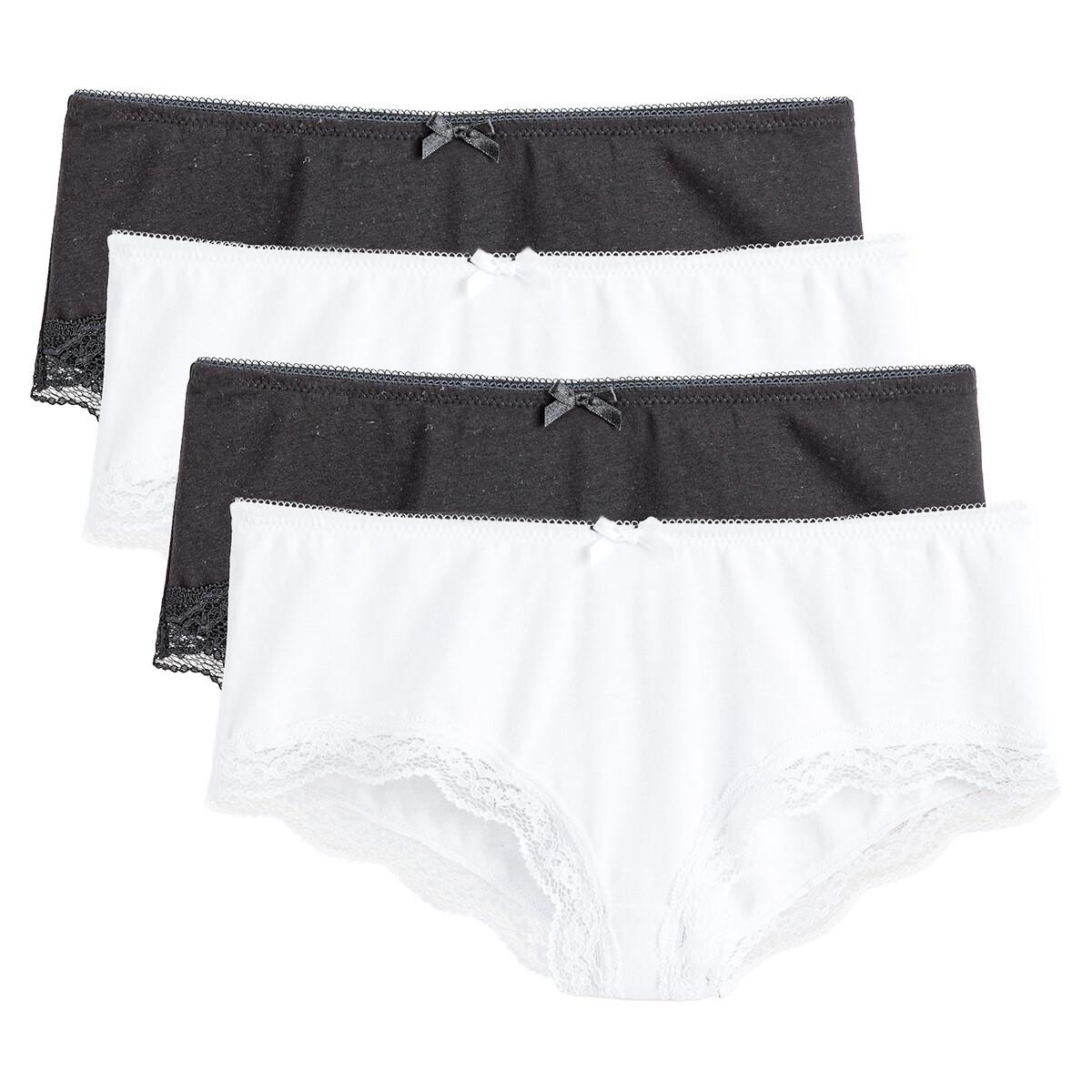 Image of 4er-pack Shortys Für Die Schwangerschaft Mit Spitzendetails Damen Weiss 33/34