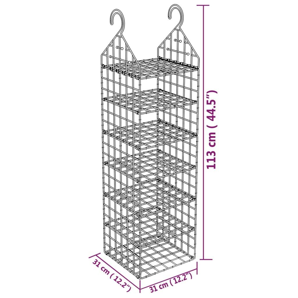 VidaXL Hängeschrank-organizer polypropylen  