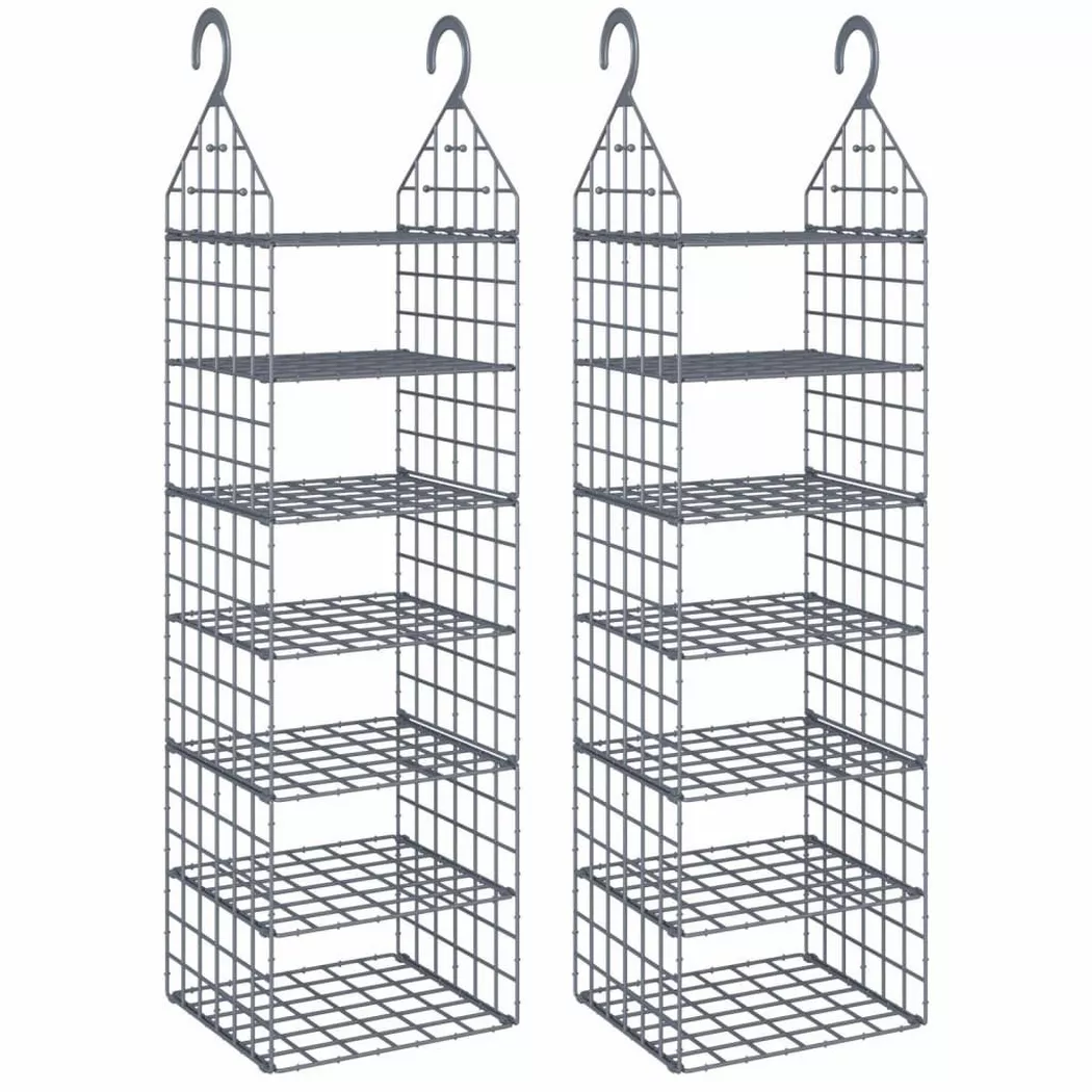 VidaXL - Hängeschrank-organizer polypropylen, One Size, Grau