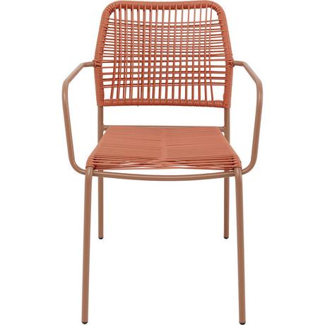 KARE Design Chaise de jardin Madagascar rouge  