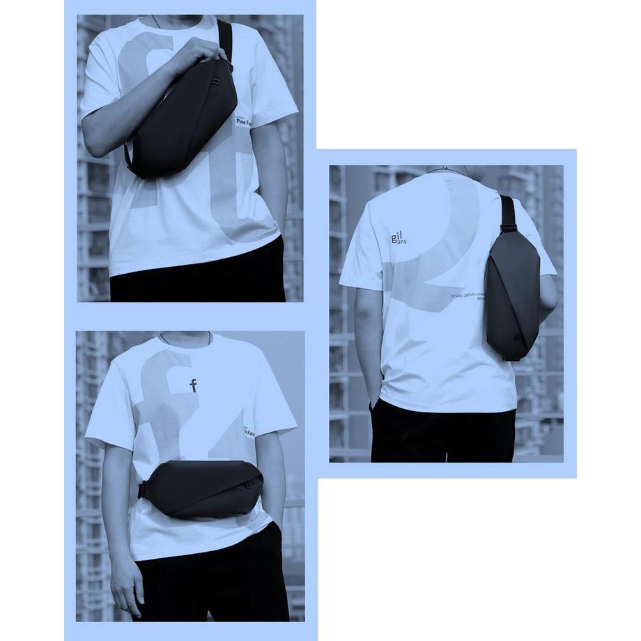 Only-bags.store Grand Sac Banane en Cuir PU Imperméable  