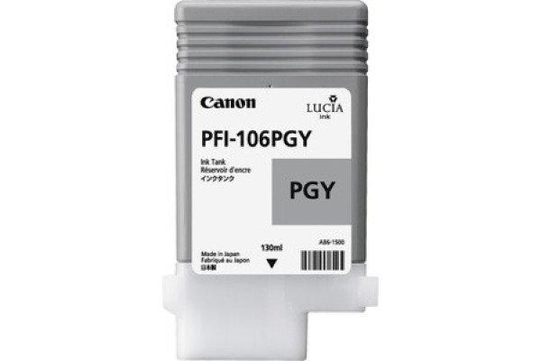 Image of CANON Tintenpatrone photo grey PFI106PGY iPF 6300/6350 130ml