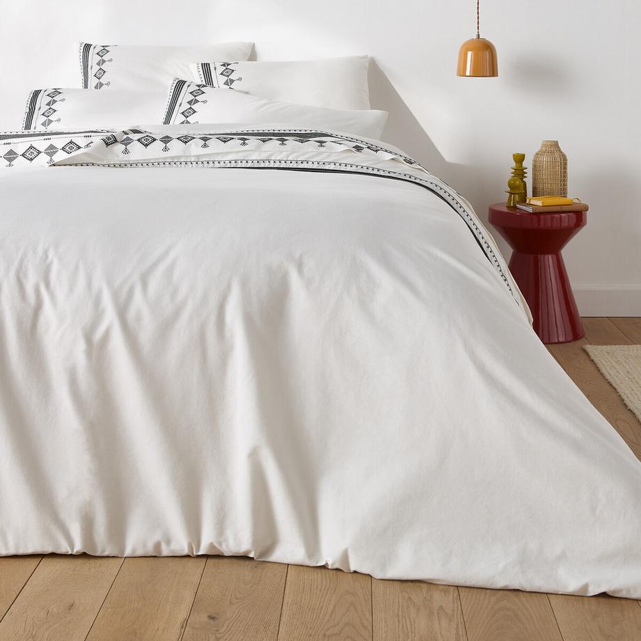 La Redoute Intérieurs Ifrane Housse de Couette Brodé Coton Lavé  