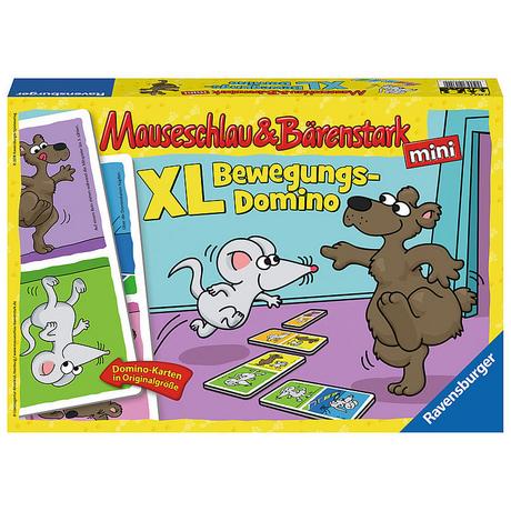 Ravensburger  Mäuseschlau & Bärenstark Bewegungs-Domino XL 