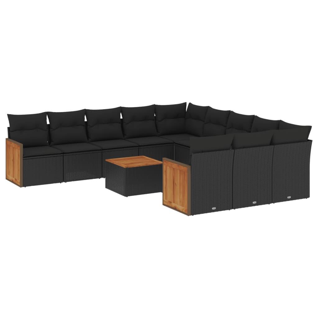 VidaXL set divano da giardino Polirattan  