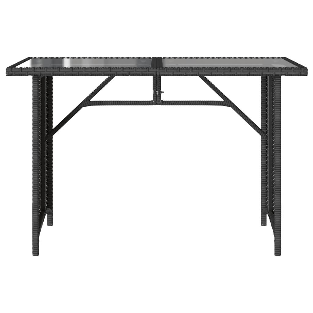 VidaXL Table de jardin rotin synthétique  