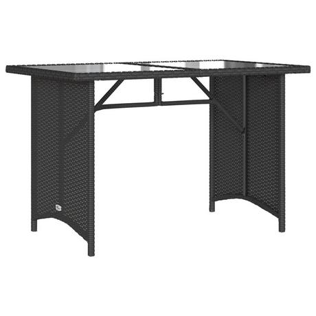 VidaXL Table de jardin rotin synthétique  